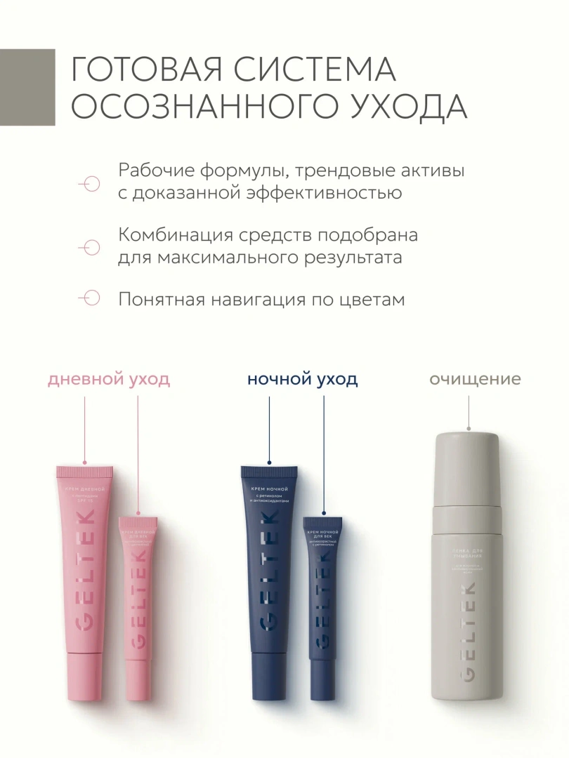 GELTEK пенка д/умывания д/нормальной и склонной к сухости кожи 150мл